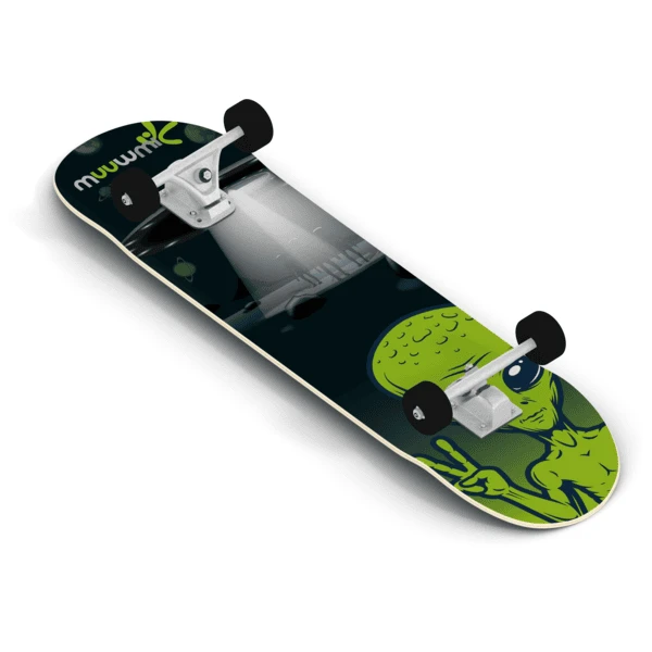 AUTHENTIC SPORTS Skateboard Pro ABEC 5, Alien 4 AUTHENTIC SPORTS Skateboard Pro ABEC 5, Alien - Afbeelding 2