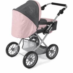 BAYER CHIC 2000 Combi Poppenwagen LENI Melange Antraciet-roze 9 BAYER CHIC 2000 Combi Poppenwagen LENI Melange Antraciet-roze -Pink or blue bayer chic 2000 combi poppenwagen leni melange antraciet roze a355195 2