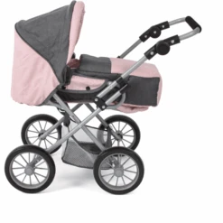 BAYER CHIC 2000 Combi Poppenwagen LENI Melange Antraciet-roze 11 BAYER CHIC 2000 Combi Poppenwagen LENI Melange Antraciet-roze -Pink or blue bayer chic 2000 combi poppenwagen leni melange antraciet roze a355195 4