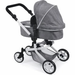 BAYER CHIC 2000 Combi-Poppenwagen MIKA Jeans Grey -Pink or blue bayer chic 2000 combi poppenwagen mika jeans grey a242774 2