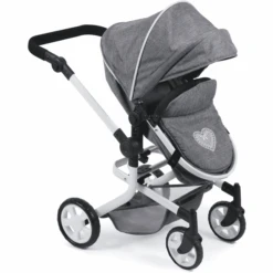 BAYER CHIC 2000 Combi-Poppenwagen MIKA Jeans Grey -Pink or blue bayer chic 2000 combi poppenwagen mika jeans grey a242774 3