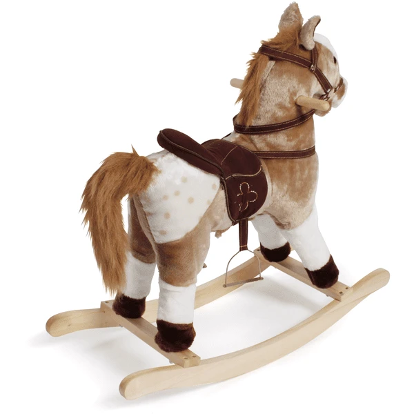 BAYER CHIC 2000 Hobbelpaard Bruin Met Witte Vlekken 5 BAYER CHIC 2000 Hobbelpaard Bruin Met Witte Vlekken - Afbeelding 3