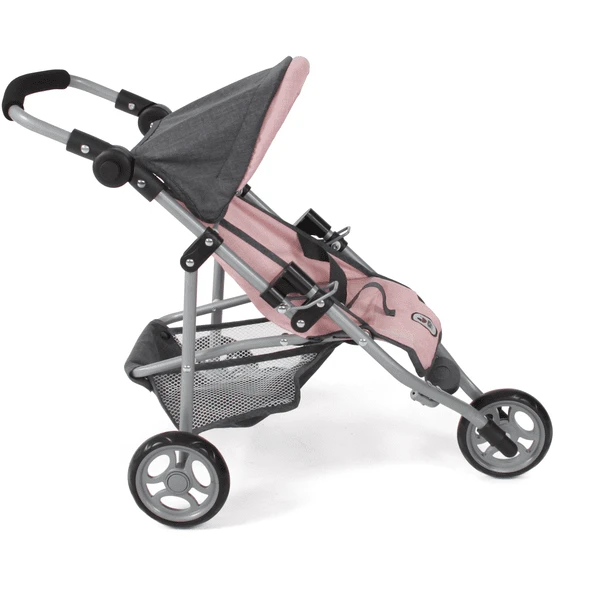 BAYER CHIC 2000 Jogging Buggy LOLA Melange Antraciet-roze 7 BAYER CHIC 2000 Jogging Buggy LOLA Melange Antraciet-roze - Afbeelding 5