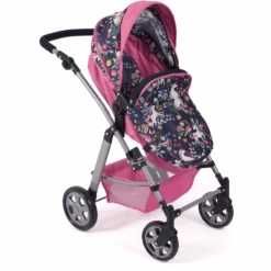 BAYER CHIC 2000 NELE Eenhoorn Combi Poppenwagen -Pink or blue bayer chic 2000 nele eenhoorn combi poppenwagen a355217 4