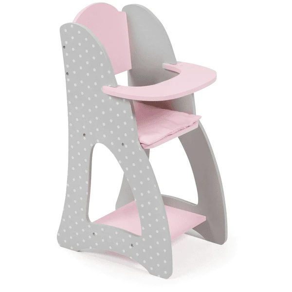 BAYER CHIC 2000 Poppen Kinderstoel - Puntos Grijs 3 BAYER CHIC 2000 Poppen Kinderstoel - Puntos Grijs