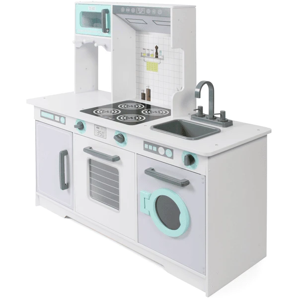 BAYER CHIC 2000 Speelkeuken, Wit/grijs/mint 4 BAYER CHIC 2000 Speelkeuken, Wit/grijs/mint - Afbeelding 2