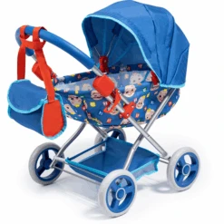 Bayer Design Cosy Cocomelon Poppenwagen, Blauw