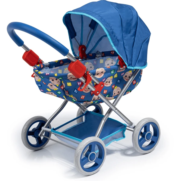 Bayer Design Cosy Cocomelon Poppenwagen, Blauw 6 Bayer Design Cosy Cocomelon Poppenwagen, Blauw - Afbeelding 4