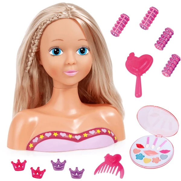 Bayer Design Kappershoofdmodel Met Cosmetica, 27 Cm 3 Bayer Design Kappershoofdmodel Met Cosmetica, 27 Cm