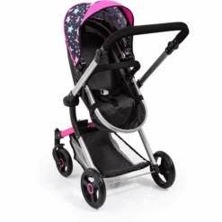Bayer Design Neo Vario Combi Poppenwagen Zwart, Met Sterren -Pink or blue bayer design neo vario combi poppenwagen zwart met sterren a313419 4