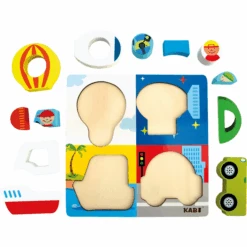 Bino 3D Puzzel Hout, Verkeer -Pink or blue bino 3d puzzel hout verkeer a360455 2