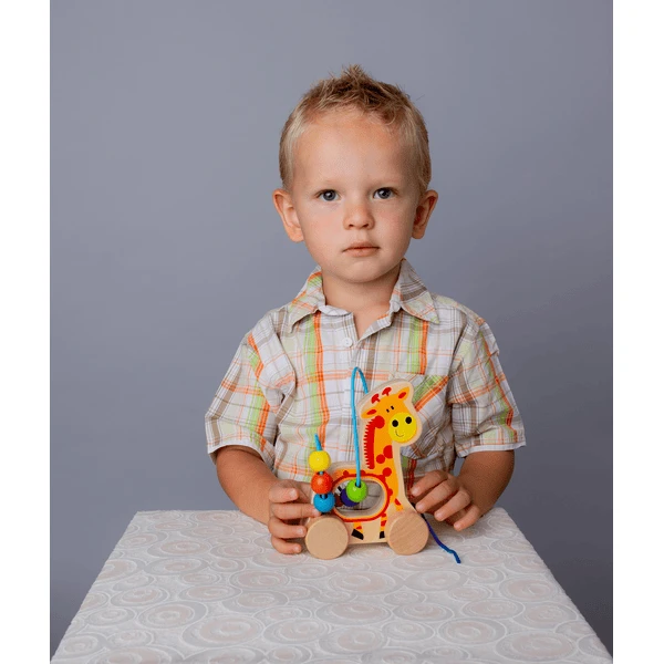 Bino Houten Doolhof Giraffe 4 Bino Houten Doolhof Giraffe - Afbeelding 2