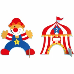 Bino Kinderspel K Rocket Set Van Hout, Circus -Pink or blue bino kinderspel k rocket set van hout circus a360509 3