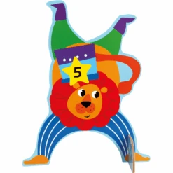 Bino Kinderspel K Rocket Set Van Hout, Circus -Pink or blue bino kinderspel k rocket set van hout circus a360509 4