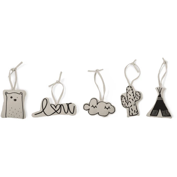 CHILDHOME Gym Figuurtjes In Canvas 5 Stuks 3 CHILDHOME Gym Figuurtjes In Canvas 5 Stuks