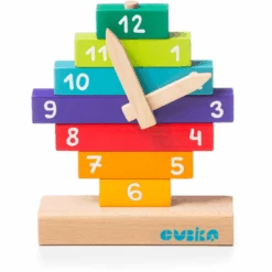 Cubika Houten Bouwpakket "Klok 11 Cubika Houten Bouwpakket "Klok -Pink or blue cubika houten bouwpakket klok a345431 4