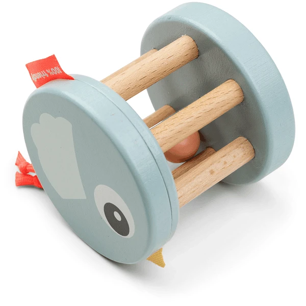 Done By Deer ™ Houten Rammelaar Birdee Blauw 6 Done By Deer ™ Houten Rammelaar Birdee Blauw - Afbeelding 4