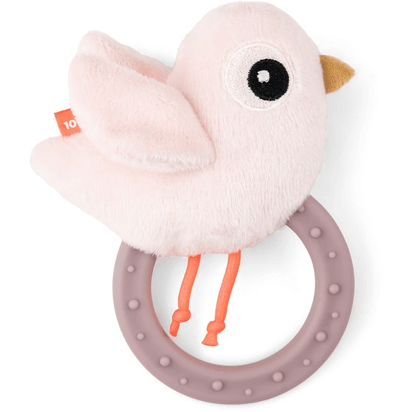 Done By Deer ™ Rammelaar Met Bijtring Birdee Roze 4 Done By Deer ™ Rammelaar Met Bijtring Birdee Roze - Afbeelding 2