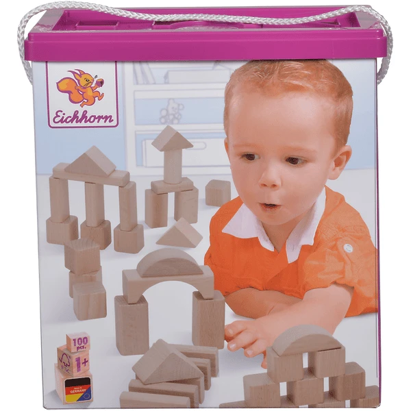 Eichhorn Natuurlijke Houten Bouwstenen 4 Eichhorn Natuurlijke Houten Bouwstenen - Afbeelding 2