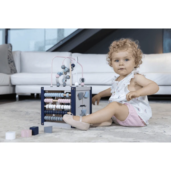 EverEarth® Mijn Eerste Grote Activiteitenkubus 7 (pastel) 6 EverEarth® Mijn Eerste Grote Activiteitenkubus 7 (pastel) - Afbeelding 4