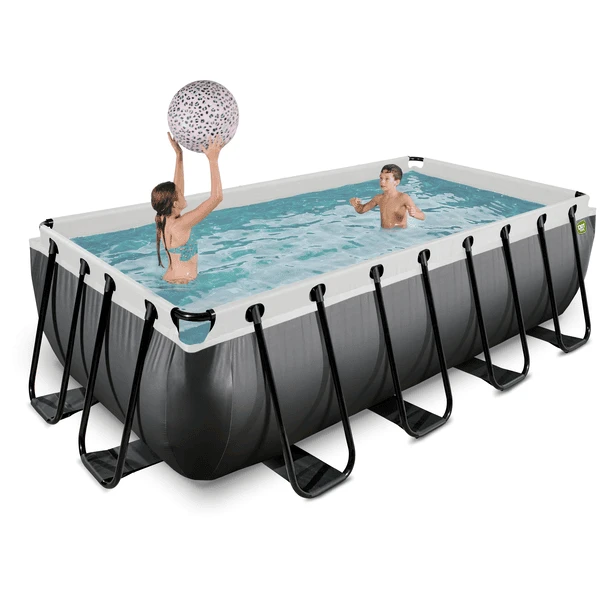 EXIT TOYS EXIT Black Leather Zwembad 400x200x100cm Met Filterpomp - Zwart 7 EXIT TOYS EXIT Black Leather Zwembad 400x200x100cm Met Filterpomp - Zwart - Afbeelding 5