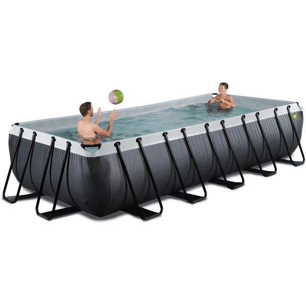 EXIT TOYS EXIT Black Leather Zwembad 540x250x100cm Met Sand Filterpomp - Zwart 7 EXIT TOYS EXIT Black Leather Zwembad 540x250x100cm Met Sand Filterpomp - Zwart - Afbeelding 5