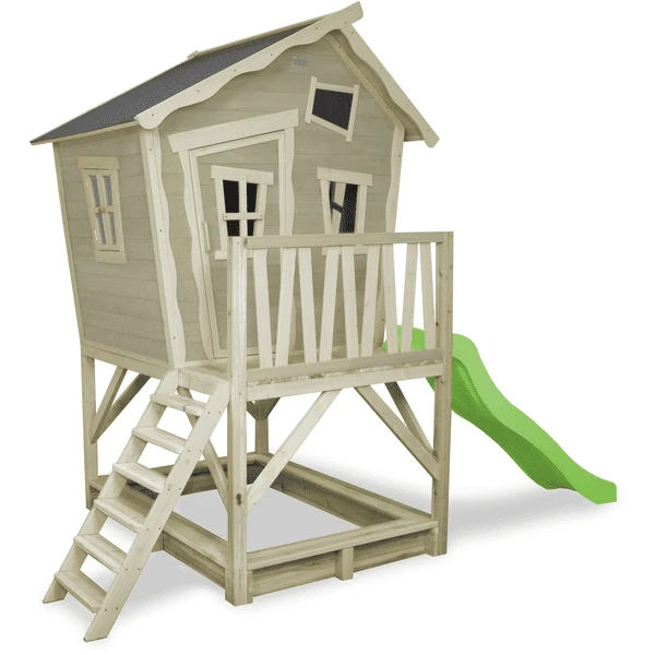 EXIT TOYS EXIT Crooky 500 Houten Speelhuis - Grijsbeige 5 EXIT TOYS EXIT Crooky 500 Houten Speelhuis - Grijsbeige - Afbeelding 3