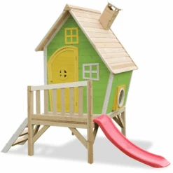 EXIT TOYS EXIT Fantasia 300 Houten Speelhuis - Groen -Pink or blue exit fantasia 300 houten speelhuis groen a248289 4