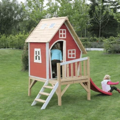 EXIT TOYS EXIT Fantasia 300 Houten Speelhuis - Rood -Pink or blue exit fantasia 300 houten speelhuis rood a248291 4