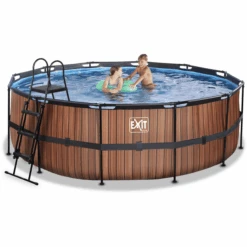 EXIT TOYS EXIT Frame Pool ø427x122cm (12v Patroonfilterpomp) - Houtlook 11 EXIT TOYS EXIT Frame Pool ø427x122cm (12v Patroonfilterpomp) - Houtlook -Pink or blue exit frame pool o427x122cm 12v patroonfilterpomp houtlook a305799 4