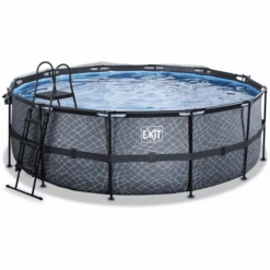 EXIT TOYS EXIT Frame Pool ø427x122cm (12v Sand Filter) - Grijs + Zonnedak 9 EXIT TOYS EXIT Frame Pool ø427x122cm (12v Sand Filter) - Grijs + Zonnedak -Pink or blue exit frame pool o427x122cm 12v sand filter grijs zonnedak a305960 2