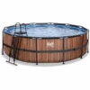 EXIT TOYS EXIT Frame Pool ø488x122cm (12v Sand Filter) - Houtlook -Pink or blue exit frame pool o488x122cm 12v sand filter houtlook a305955