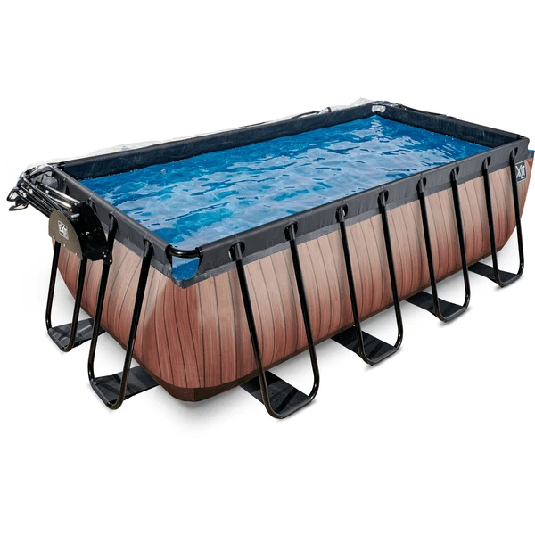 EXIT TOYS EXIT Frame Zwembad 4x2x1,22m (12v Sand Filter) - Houtoptiek + Zonnedak + Warmtepomp 5 EXIT TOYS EXIT Frame Zwembad 4x2x1,22m (12v Sand Filter) - Houtoptiek + Zonnedak + Warmtepomp - Afbeelding 3