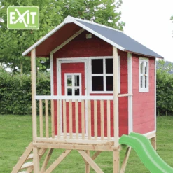 EXIT TOYS EXIT Loft 500 Houten Speelhuis - Rood 10 EXIT TOYS EXIT Loft 500 Houten Speelhuis - Rood -Pink or blue exit loft 500 houten speelhuis rood a248338 3