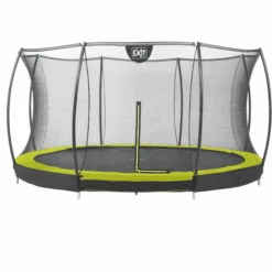 EXIT TOYS EXIT Silhouette Inground Trampoline ø366cm Met Veiligheidsnet - Groen -Pink or blue exit silhouette inground trampoline o366cm met veiligheidsnet groen a251728 4