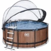 EXIT TOYS EXIT Wood Pool ø360x122cm Met Afdekking, Sand Filter- En Warmtepomp, Bruin 1 EXIT TOYS EXIT Wood Pool ø360x122cm Met Afdekking, Sand Filter- En Warmtepomp, Bruin -Pink or blue exit wood pool o360x122cm met afdekking sand filter en warmtepomp bruin a294637