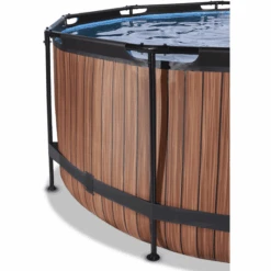 EXIT TOYS EXIT Wood Pool ø360x122cm Met Filterpomp, Bruin 9 EXIT TOYS EXIT Wood Pool ø360x122cm Met Filterpomp, Bruin -Pink or blue exit wood pool o360x122cm met filterpomp bruin a294608 2