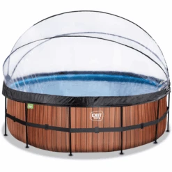 EXIT TOYS EXIT Wood Pool ø450x122cm Met Afdekking, Sand Filter En Warmtepomp, Bruin 8 EXIT TOYS EXIT Wood Pool ø450x122cm Met Afdekking, Sand Filter En Warmtepomp, Bruin -Pink or blue exit wood pool o450x122cm met afdekking sand filter en warmtepomp bruin a294640 1