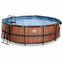 EXIT TOYS EXIT Wood Pool ø450x122cm Met Afdekking, Sand Filter En Warmtepomp, Bruin 9 EXIT TOYS EXIT Wood Pool ø450x122cm Met Afdekking, Sand Filter En Warmtepomp, Bruin -Pink or blue exit wood pool o450x122cm met afdekking sand filter en warmtepomp bruin a294640 2
