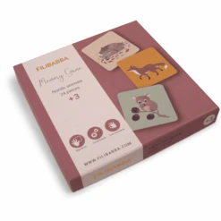 Filibabba Memory Spel - Nordic Animal World -Pink or blue filibabba memory spel nordic animal world a383101 4