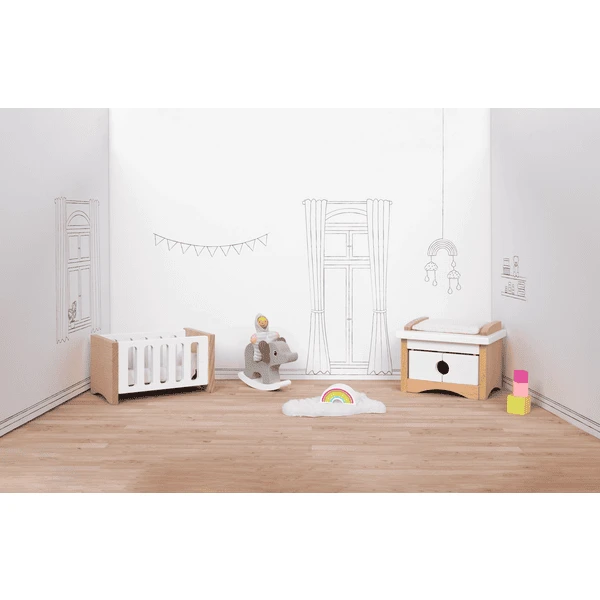 Goki Kinderkamerinrichting Voor Het Poppenhuis 6 Goki Kinderkamerinrichting Voor Het Poppenhuis - Afbeelding 4