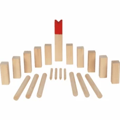 Goki KUBB Spel Incl. Katoenen Zak -Pink or blue goki kubb spel incl katoenen zak a352122 2
