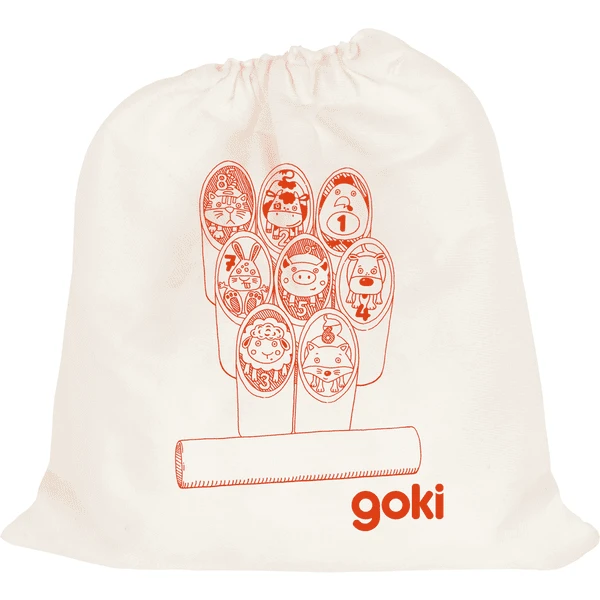 Goki KUBB Spel Voor Beginners Incl. Katoenen Zak 4 Goki KUBB Spel Voor Beginners Incl. Katoenen Zak - Afbeelding 2