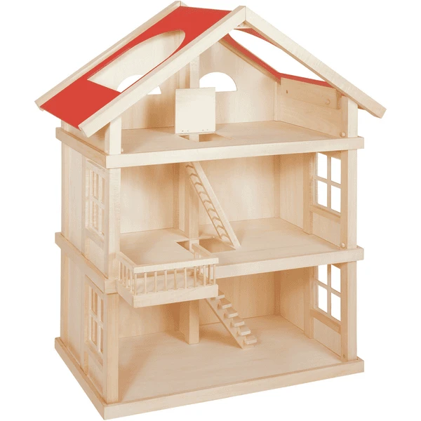 Goki Poppenhuis 3 Verdiepingen 5 Goki Poppenhuis 3 Verdiepingen - Afbeelding 3