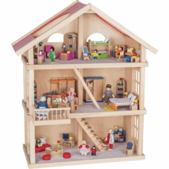 Goki Poppenhuis 3 Verdiepingen 9 Goki Poppenhuis 3 Verdiepingen -Pink or blue goki poppenhuis 3 verdiepingen a263508 3
