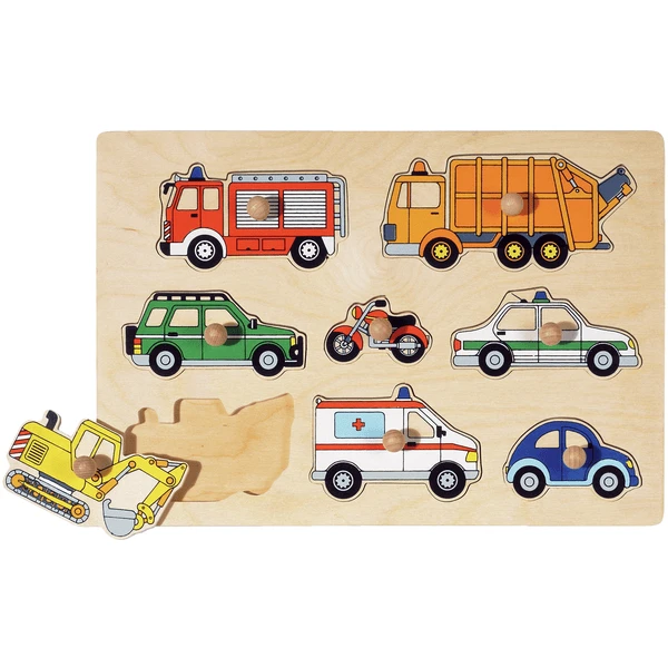 Goki Puzzel Transport 8 Delen 3 Goki Puzzel Transport 8 Delen