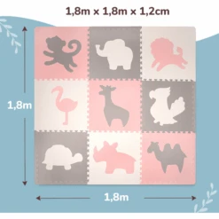 Hakuna Matte XXL Puzzelmat - Afrika 180x120 Cm -Pink or blue hakuna matte xxl puzzelmat afrika 180x120 cm a328686 4