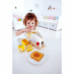 HAPE Pop-Up-Toaster-set -Pink or blue hape pop up toaster set a228214 4