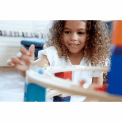 HAPE Quadrilla Knikkerbaan The Cyclone 198-delig 11 HAPE Quadrilla Knikkerbaan The Cyclone 198-delig -Pink or blue hape quadrilla knikkerbaan the cyclone 198 delig a073845 4