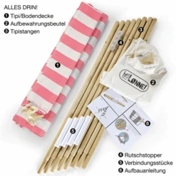 Hej Loenne Kindertent, Roze-wit 10 Hej Loenne Kindertent, Roze-wit -Pink or blue hej loenne kindertent roze wit a364776 3